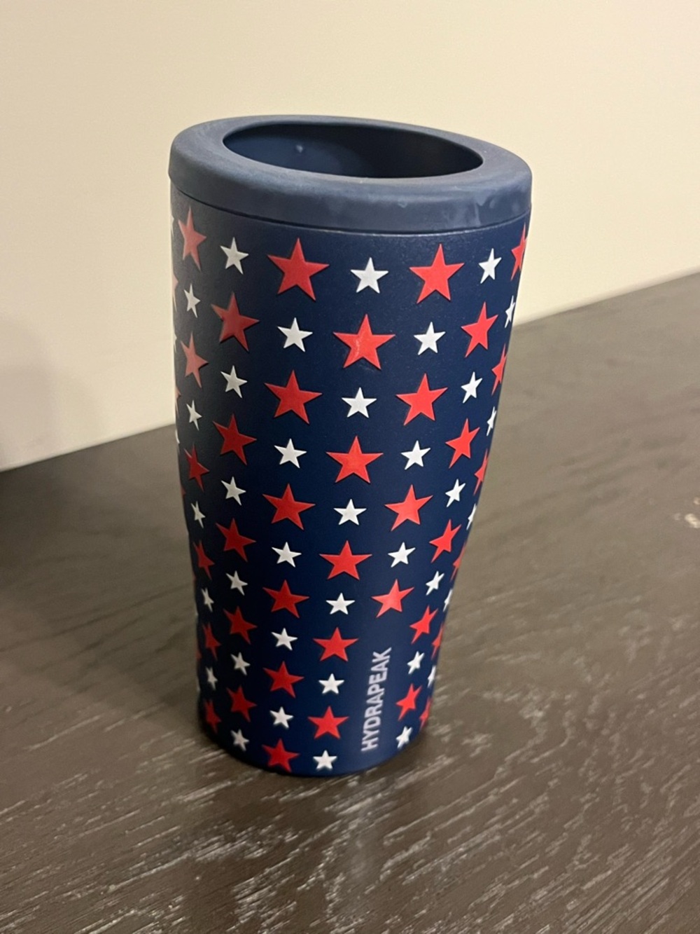 Hydrapeak Slim Can Cooler 12oz | Insulated Koozie | Patriotic Stars Design Navy